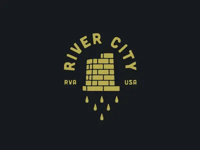 River City badge brick drop richmond river virginia water