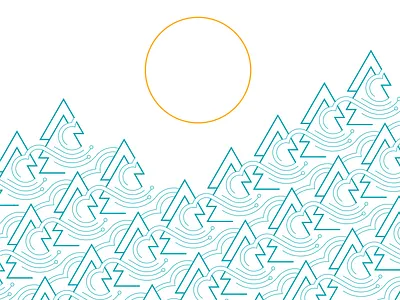 Cloud Forrest cloud forrest forrest illustration line line art pattern repeat pattern screen print simple tree trees vector woods