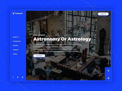 Forktech Website. app clean design flat interface typography ui ux website
