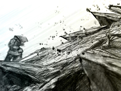 Seasons - ep03 artwork graphic novel illustration motion pencil rough sketch
