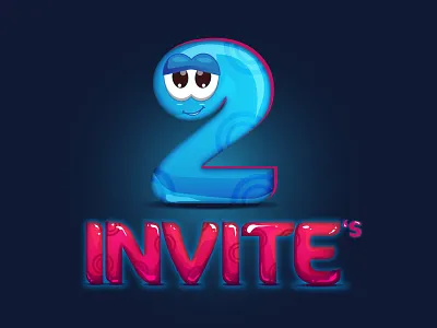 2 Invites 2 invites 2invite character dribbble dribbble invitation dribbble invitations dribbble invite giveaway dribbble invites illustration invitaion invite invite giveaway invites two
