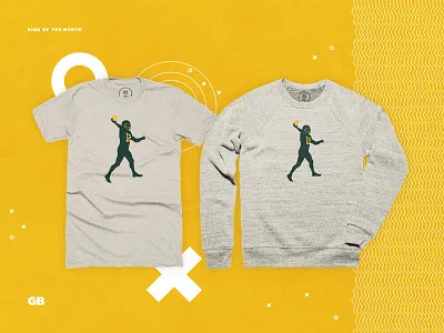 The King of the North aaron rodgers football green bay packers illustration king of the north packers