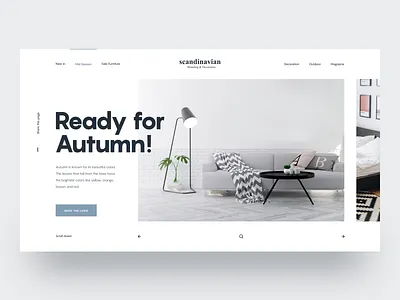 Scandinavian :: Layout Exploration architechture architect architectural design architecture clean clean layout clean website creative hero header interior landing page luxury minimal scandinavia scandinavian design tranmautritam ui design vietnam web design web designer