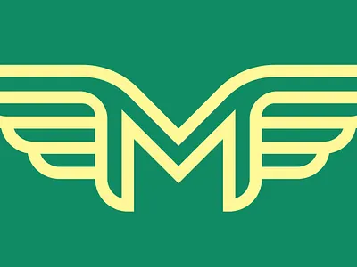 M Wings design graphic illustration logo mcwhorter seth vector