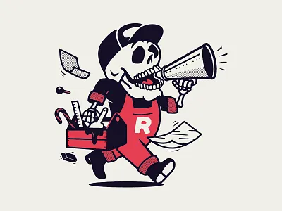 Retro Supply Co. Limited Halloween Edition apparel branding dry goods growcase halloween illustration limited edition mascot merch merchandise retro supply co skull t shirt tee tees worker