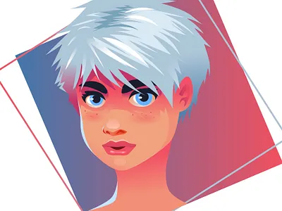 New Girl chica girl illustracion illustration vector vectorial woman