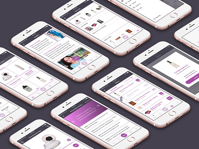 Poshly Screens app beauty cosmetics mobile poshly