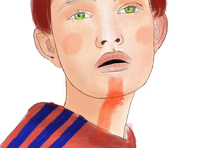 Cyber illustration ilustracion portrait portrait illustration procreate