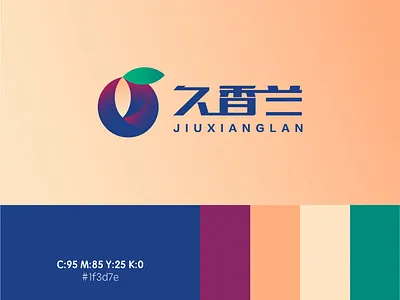 久香兰企业VI设计 向量 品牌 商标 图标 字体设计 徽标字母表 蓝莓 设计