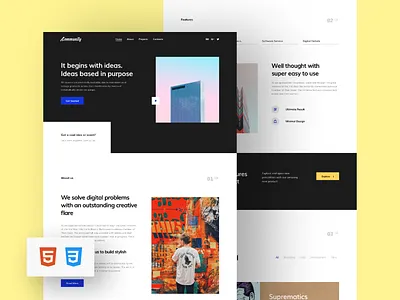 Community HTML Template about adaptive bootstrap contacts craftwork css figma home html landing pages portfolio project responsive site template web web design