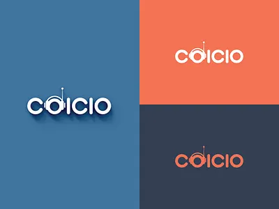 Logo for Coicio advertising agency design illustration logo typography