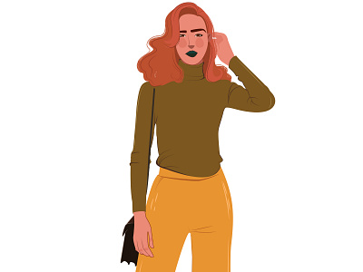 This is Fall art cartoon character character design concept art drawing fall fashion fashion illustration flat vector girl illustration psl vector women
