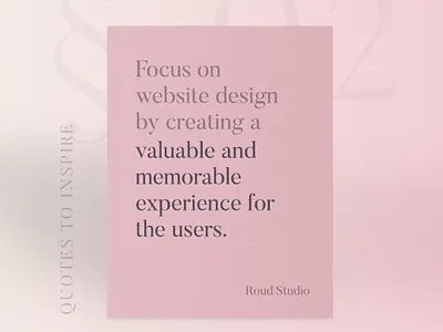 Creating a valuable and memorable experience for the users agency creative design illustration motivation portfolio quote quotes typography