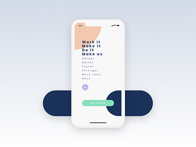 Get Started app app apps application concept concept app daily 100 ios12 log login minimal music muzli pantone sign design signup ui ux video