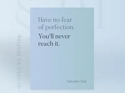 Have no fear of perfection - you'll never reach it. about us artwork creative illustration motivation quote quotes