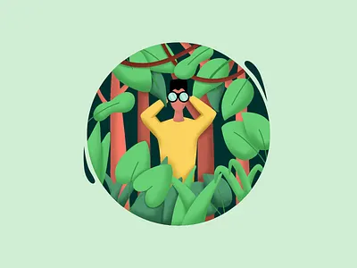 Search || Ilustration amazon animals application bruvvv forest freebie homepage illustration invite job jungle jungle book leaves lion search search engine optimization trees wallpaper watch wild