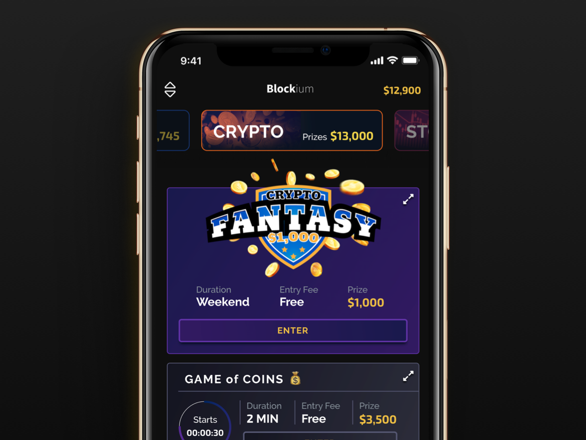 Crypto Social Trading E-sport badge blockchain cards crypto cryptocurrency dark design esport fantasy iphonexs mockup peer2peer sketch social social trading tournament ui ux web