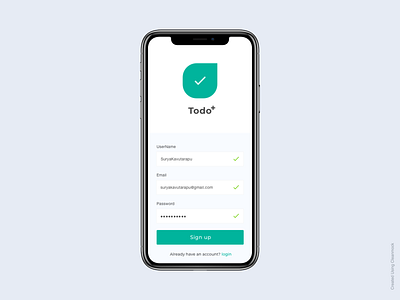 Daily UI Challenge 001 | SignUp challenge cleanmock concept dailyui design flat iphone 10 signup sketch