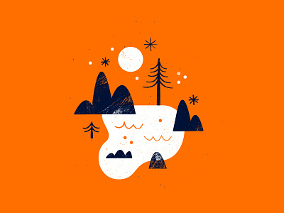 Days/nights forfun illustration landscape texture trees vector water