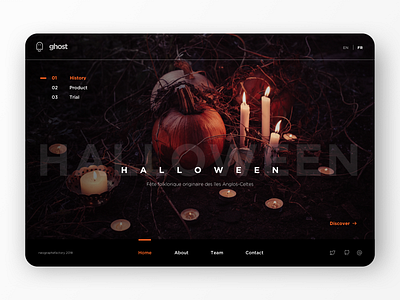 Happy Halloween design halloween inspiration layout pumpkin ui ux vector webdesign