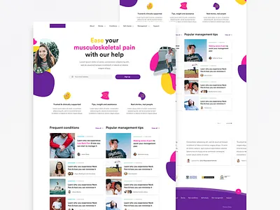 painHEALTH adolescence project - Colourful exploration adolescence blob circular color colourful dashboard design desktop responsive shapes sketch ui ux web