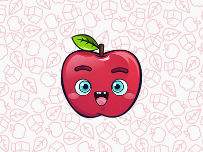Baby Apple - Juice Milk apple fruit illustration juice milk vectorial