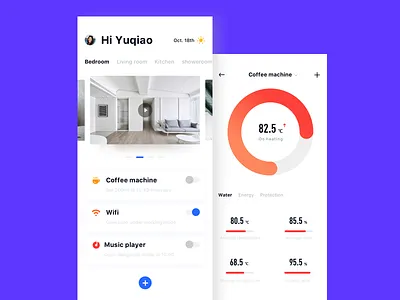 smart home app ui ux
