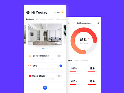 smart home app ui ux