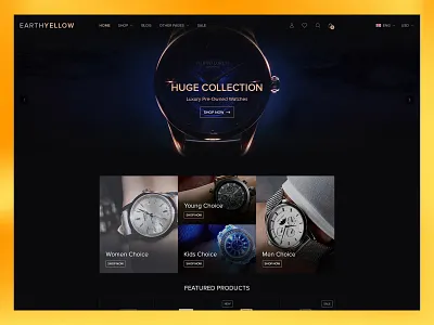 Watch E-Commerce creative design design ecommence ecommerce ecommerce design ecommerce shop ecommerce template theme design themeforest ui website