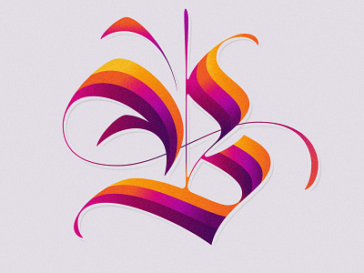 B – 36 Days Of Type apple pencil blackletter charcter colourful custom lettering hand lettering ipad pro letter letterform letterforms lettering lettering art lettering design procreate procreate app type type design typogaphy typophile vector