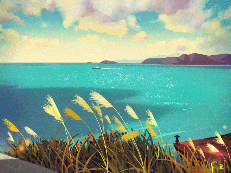 Waterfront Illustration art beautiful creative design drawing illustration illustrations illustrator scenery