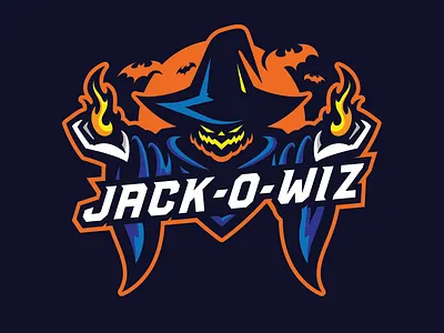 Jack O Wiz Logo adobe adobe illustrator adobe photoshop esports esports logo halloween illustration illustrator logo mascot mascot logo sports sports logo sports logos sports mascot vector vector logo
