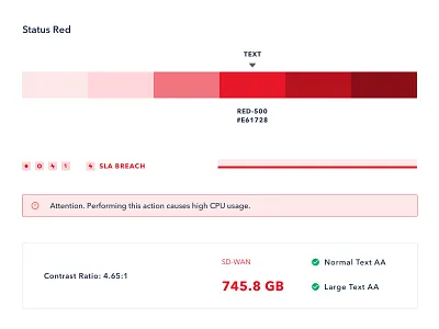 Color Contrast Test accessibility color color scale color system components contrast design system red ui components wcag