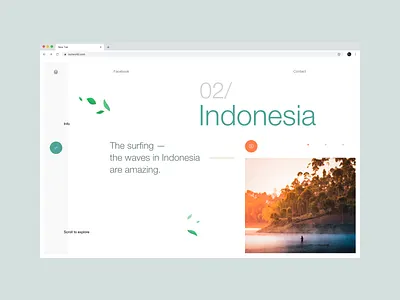 OurWorld website dribbbleshot interface nature planet travel typography ui userexperiencedesign ux web webdesign