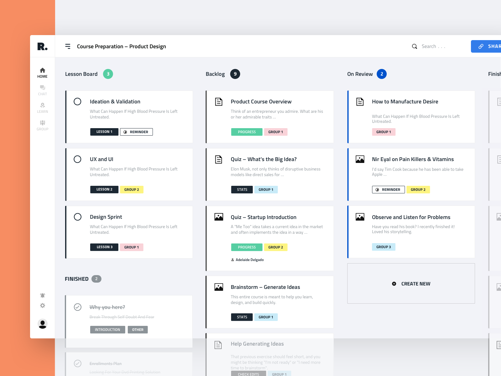 Progress Board Interface for Education Platform by Dmytro Petrenko on ...
