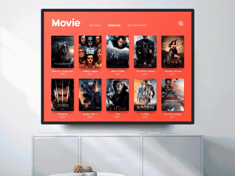 TV OS Motion tv design ui 动效 界面
