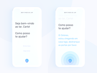 Dolores App app assistent black white blank clean clean app design experience futuristic home interface interface design ios security ui user experience user interface ux voice
