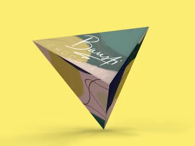 Bausti Prism Chocolate Packaging + Branding abstract blue branding business card chocolate concept art cosmetic design food illustration letterpress logo minimal modern packaging painting pink typography vector