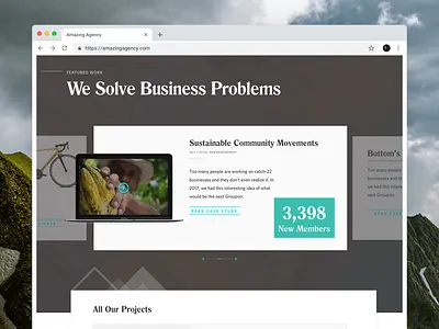 Agency Website Screens 3/3 agency branding agency design freelance interface landing page responsive ui design user interface ux web design website