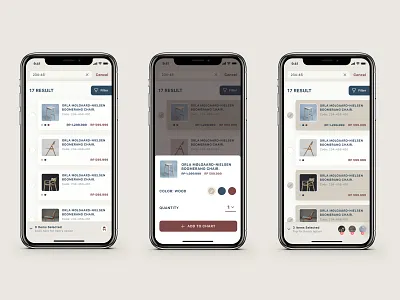 Furniture App | Select function brown clean concept furniture furniture design furniture store interface search simple ui ux