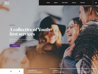 Web Header - Slider design photography slider typography ui user experience user experience user interface user interface ux website