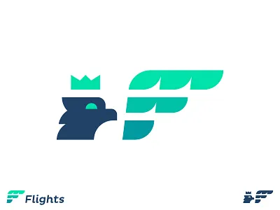 Eagle F Flight Mark bird wings fly symbol brand branding consult design digital marketing eagle wing flight logo mark f for sale identity design logo designer