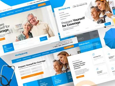 Medigap_Website Redesign design experience landing ui ux web design webdesign