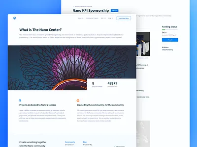 Crowdfunding Platform container crowdfunding crypto cryptocurrency icon landing landing page nano typography ui ux