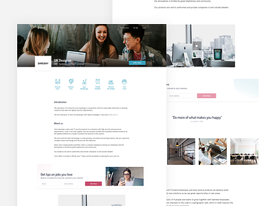 Uptrail Job Ad ad advertisment company job job board job cv light ui ux web