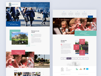 George Heriots School admission animation barabaka clean concept design designer landing minimal responsive school ui uidesign userexperience userinterface ux uxdesign web webdesign website