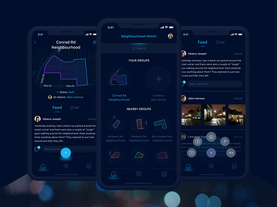 Distress App [3/4] 99apps app blue clean color colour dark design feed green ios ios app mobile mobile app orange red social social app ui design ux design