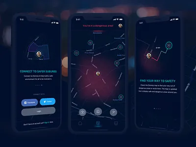 Distress App [1/4] 99apps blue clean color dark design green ios ios app mobile mobile app orange red ui design ux design