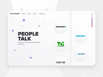 People talk app app development design ios iphone logo messapps sites ui ux web