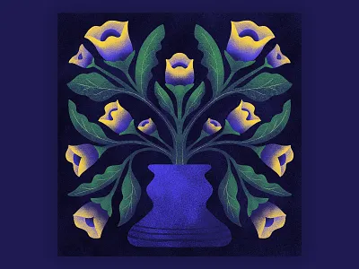 Vase floral floral design floral illustration flower flower illustration plant symmetrical symmetry vase